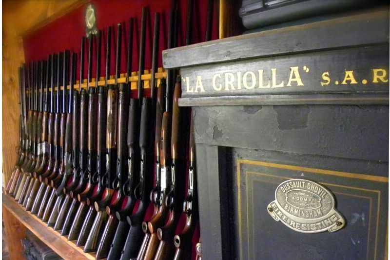 Guns for rent at La Criolla Lodge